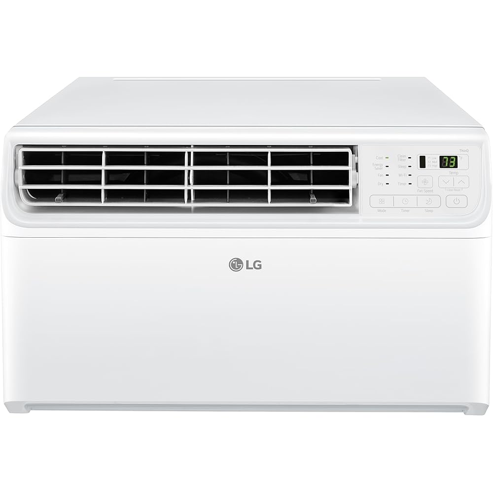 LG 10,000 BTU Window Air Conditioner Unit with Remote Control, 115V, White