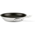 All-Clad D3 8 Inch Stainless Steel Pro Non Stick Frying pan, 3-Ply Stainless Steel Pan, Induction, Oven Broiler Safe 500F Skillet, Professional Cookware, Silver