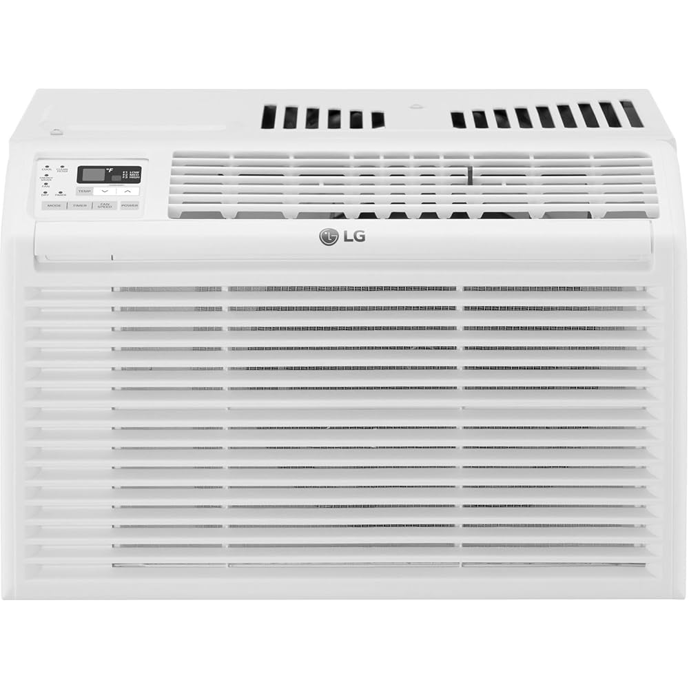 LG 6,000 BTU Window Air Conditioner Unit with Remote Control, 115V, White