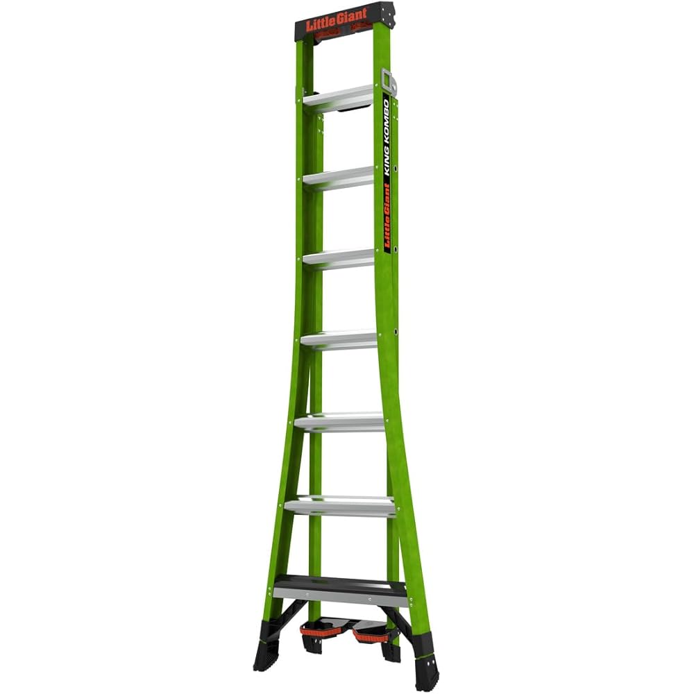 Little Giant Ladder Systems 13908-071 King Kombo 3-in-1 Ladder, 8 Ft, Green