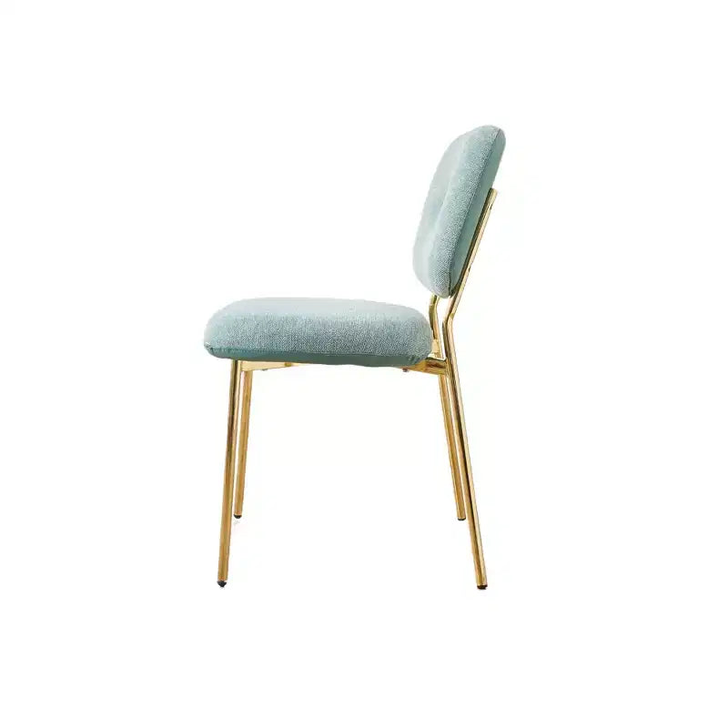 Set of 2 Dining Chair Upholstered Accent Chairs Dinner Chair with Metal Legs, Space-Saving Contemporary Kitchen & Dining Room Seating - Modernluxe