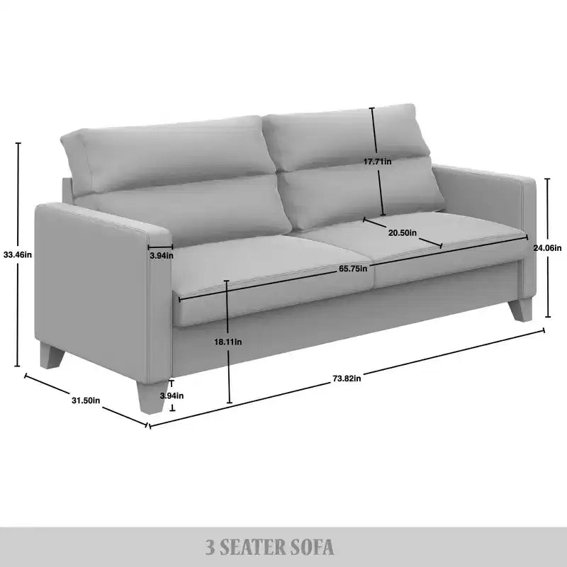 ChaletPosh Linen Sofa