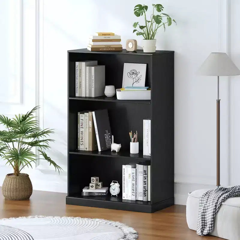 PexFix Wood Grain Storage Cabinet Bookshelf for Living Room Office Bedroom