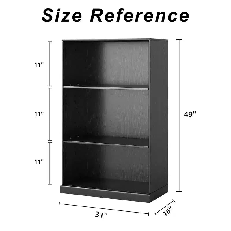 PexFix Wood Grain Storage Cabinet Bookshelf for Living Room Office Bedroom