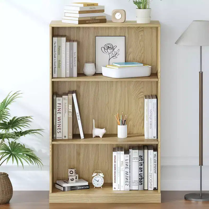 PexFix Wood Grain Storage Cabinet Bookshelf for Living Room Office Bedroom