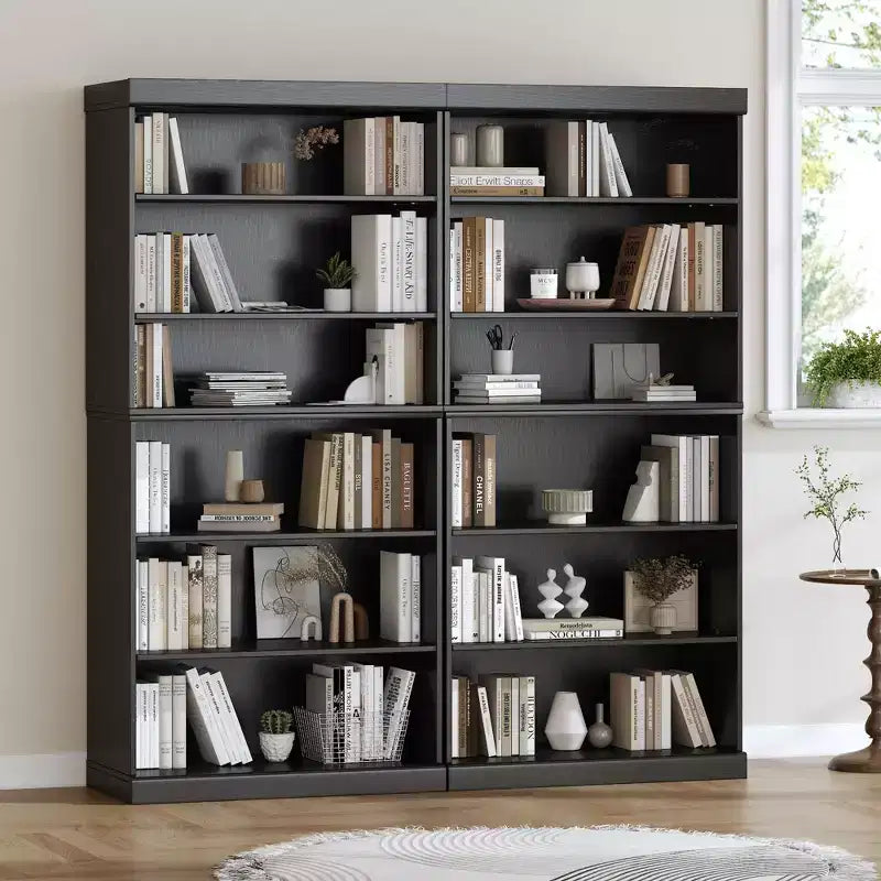 PexFix Wood Grain Storage Cabinet Bookshelf for Living Room Office Bedroom