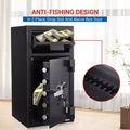 TROPOW Commercial Drop Safe - Digital Keypad Anti-Theft Cash Deposit Box with Heavy Duty Steel Construction