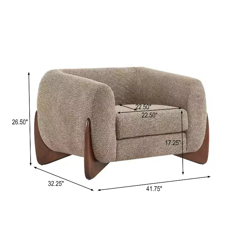 Christopher Knight Home Arcy Contemporary Boucle Upholstered Club Chair