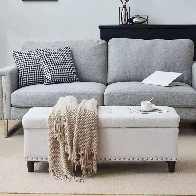 Karl Home Upholstered Storage Ottoman