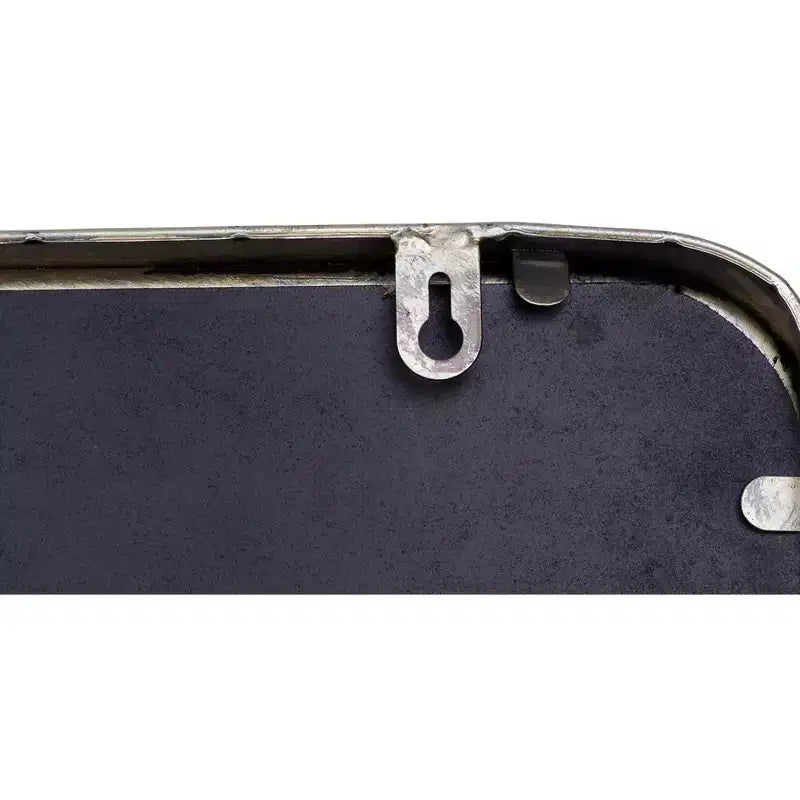 Metal Framed Wall Mirror with Shelf