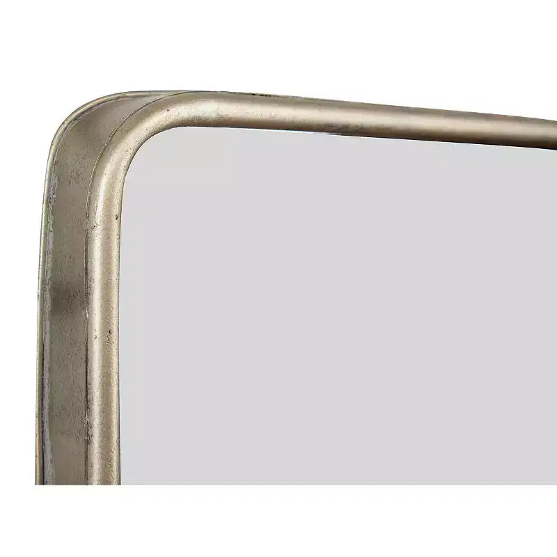 Metal Framed Wall Mirror with Shelf