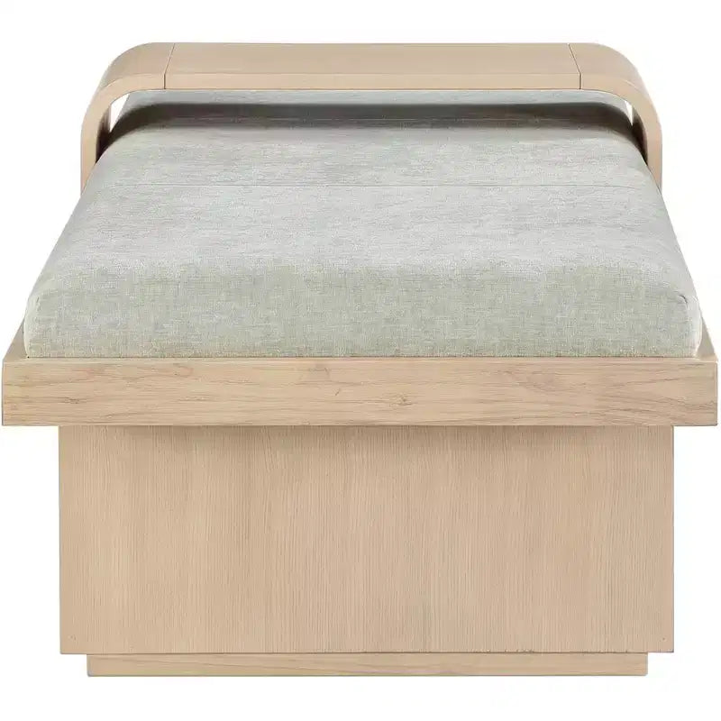 Meridian Furniture,Arlington Chenille Fabric Bench