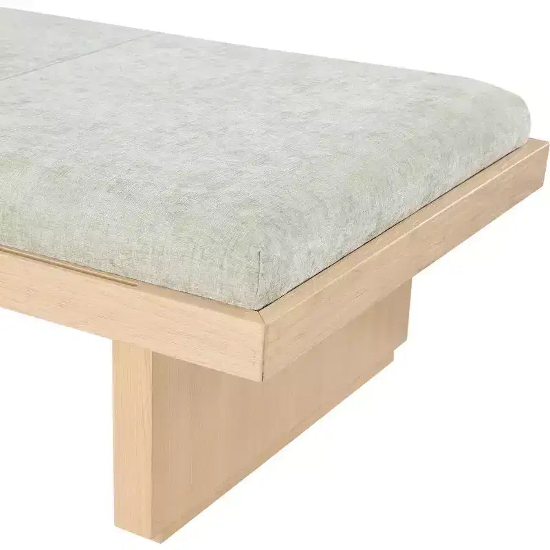 Meridian Furniture,Arlington Chenille Fabric Bench