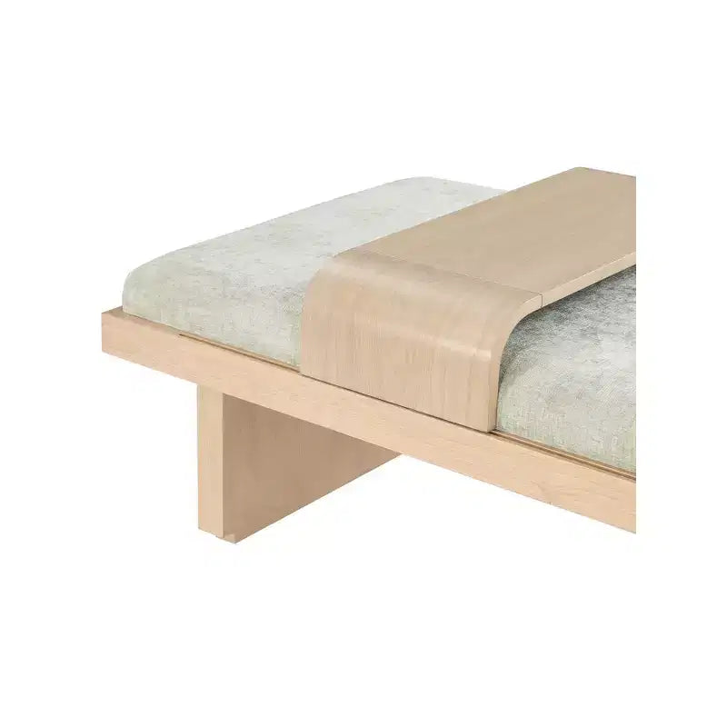Meridian Furniture,Arlington Chenille Fabric Bench