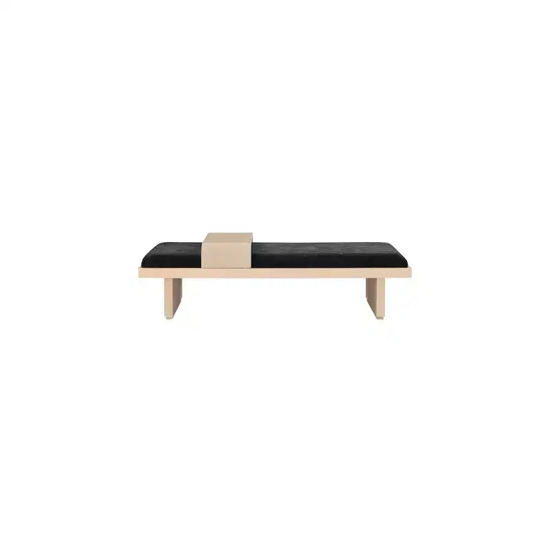 Meridian Furniture,Arlington Chenille Fabric Bench