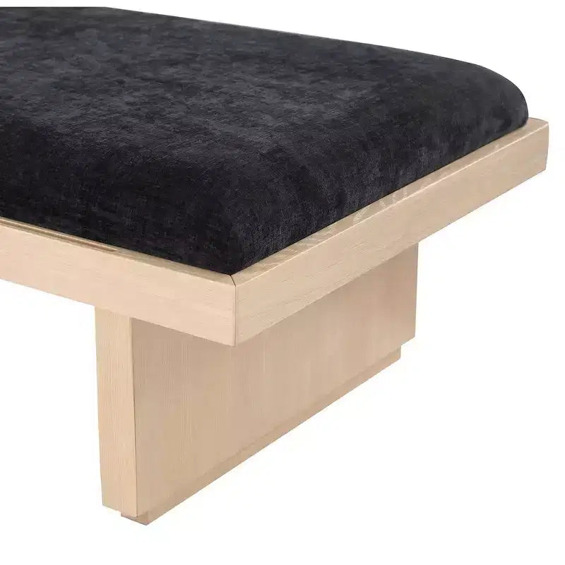 Meridian Furniture,Arlington Chenille Fabric Bench