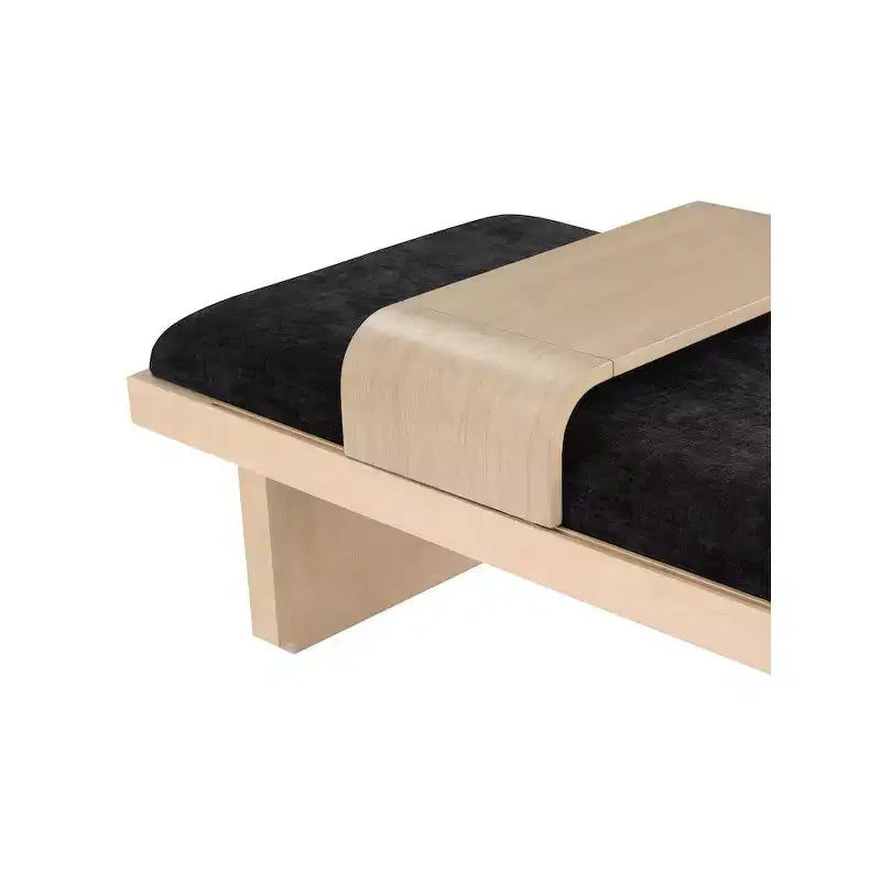 Meridian Furniture,Arlington Chenille Fabric Bench