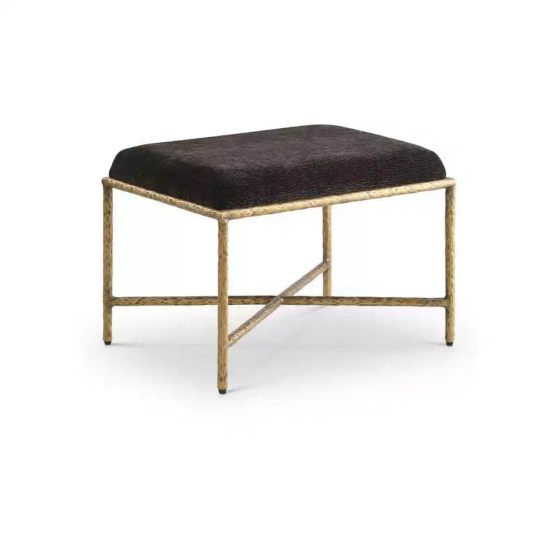 Meridian Furniture,Valley Chenille Fabric Bench