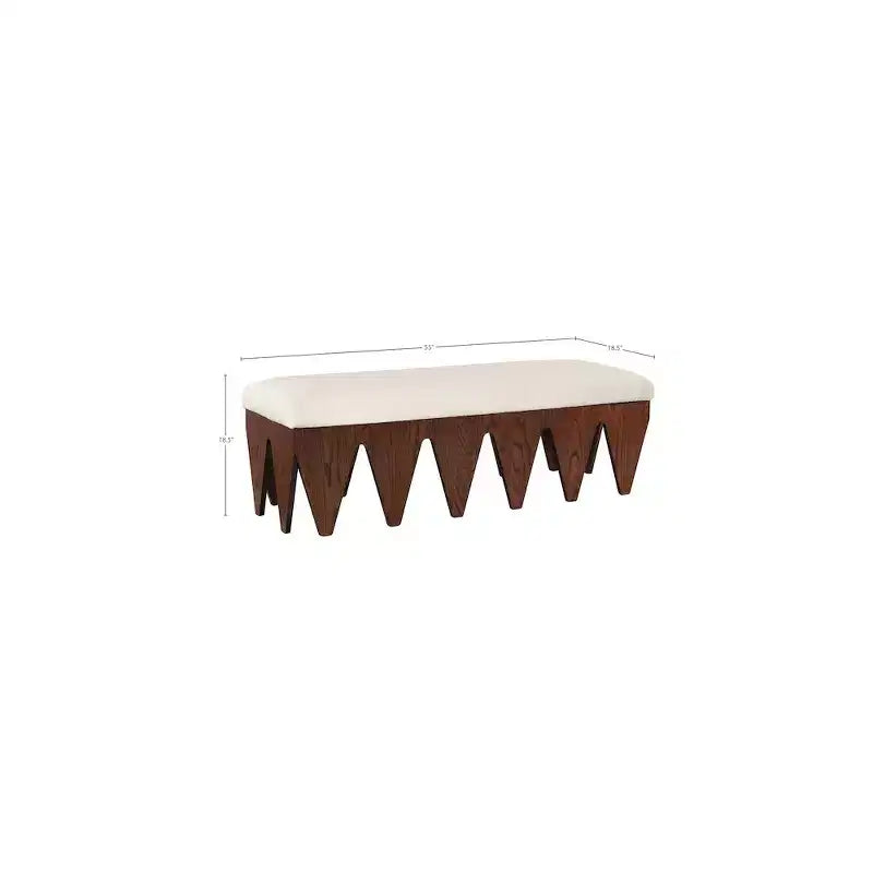 Meridian Furniture,Altair Velour Fur Fabric Bench