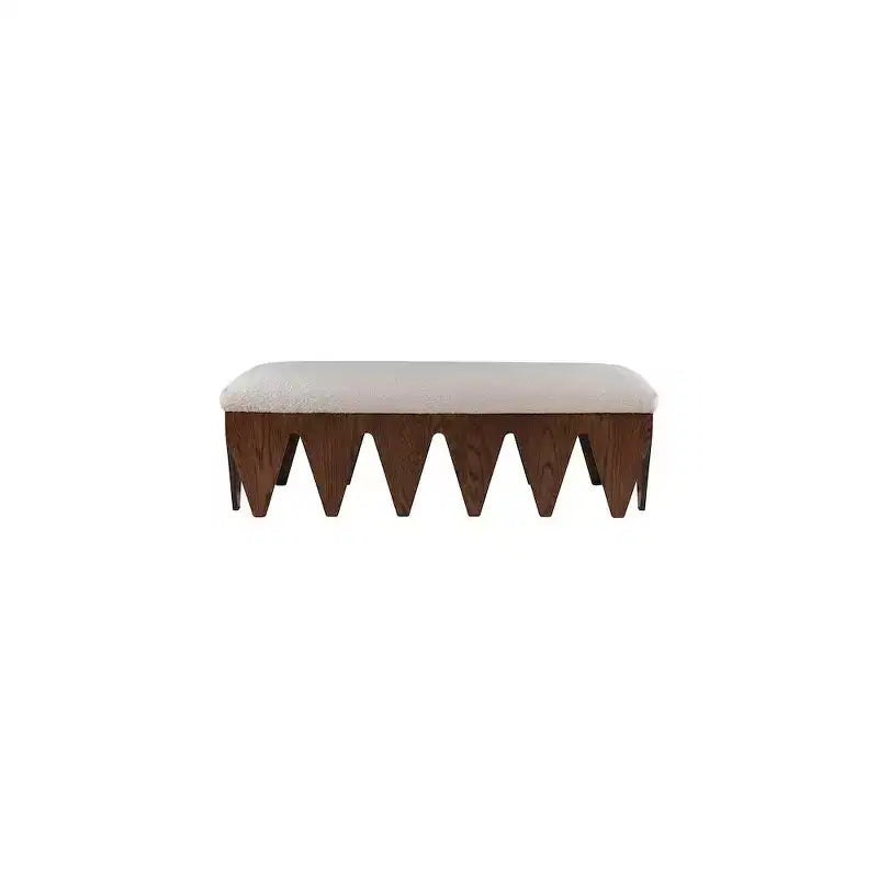 Meridian Furniture,Altair Velour Fur Fabric Bench