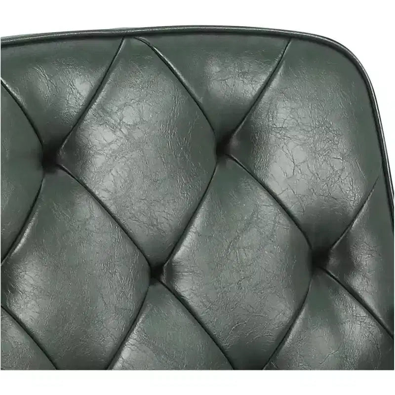Acekool Adjustable Height Swivel Chair with Armrests - Green Home Office Chair