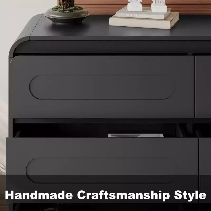 SOLACE FURNITURE 44 Tall 6 Dressers Drawers & Chest of Drawers with Pre-installed Slides