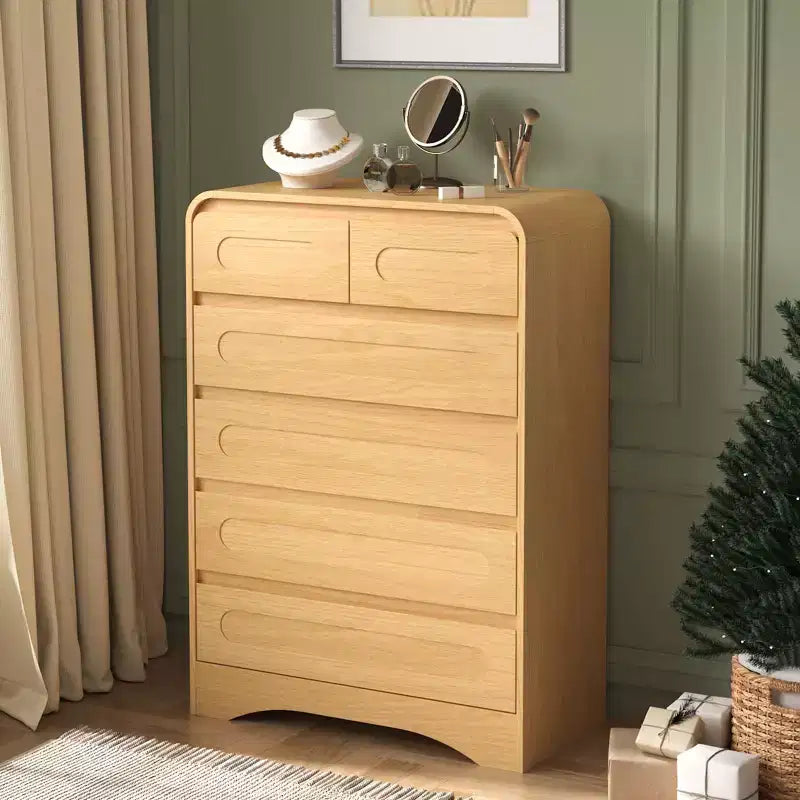 SOLACE FURNITURE 44 Tall 6 Dressers Drawers & Chest of Drawers with Pre-installed Slides