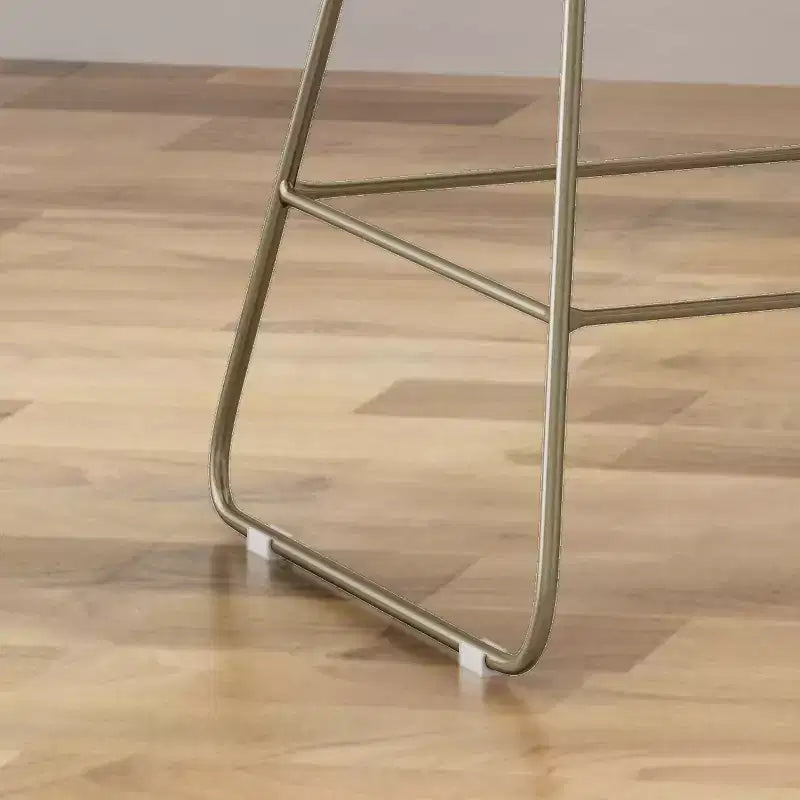 GDFStudio Hawkes Modern Iron 26.50 Inch Counter Stools with Cushions (Set of 2)