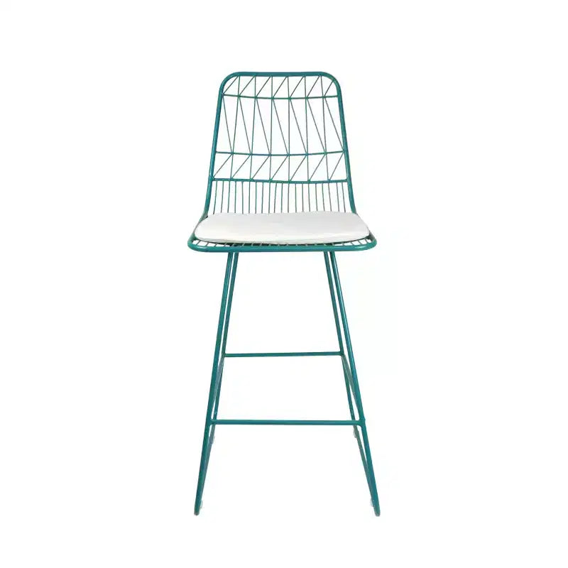 GDFStudio Hawkes Modern Iron 26.50 Inch Counter Stools with Cushions (Set of 2)