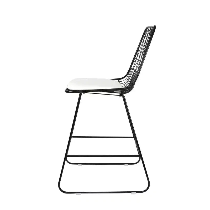 GDFStudio Hawkes Modern Iron 26.50 Inch Counter Stools with Cushions (Set of 2)