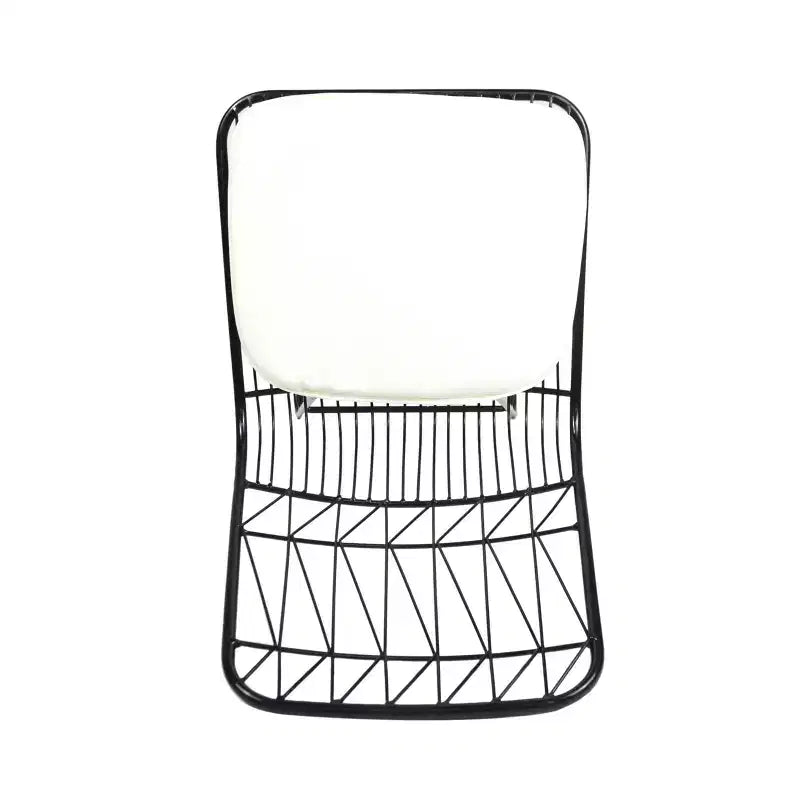 GDFStudio Hawkes Modern Iron 26.50 Inch Counter Stools with Cushions (Set of 2)