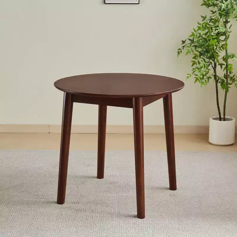 Okak Round/Rectangular Dining Table Solid Wood Kitchen Table Dining Table for 4 for Dining Room, Small Space