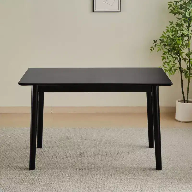 Okak Round/Rectangular Dining Table Solid Wood Kitchen Table Dining Table for 4 for Dining Room, Small Space