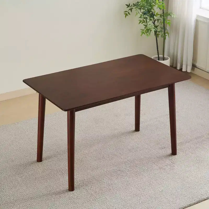 Okak Round/Rectangular Dining Table Solid Wood Kitchen Table Dining Table for 4 for Dining Room, Small Space