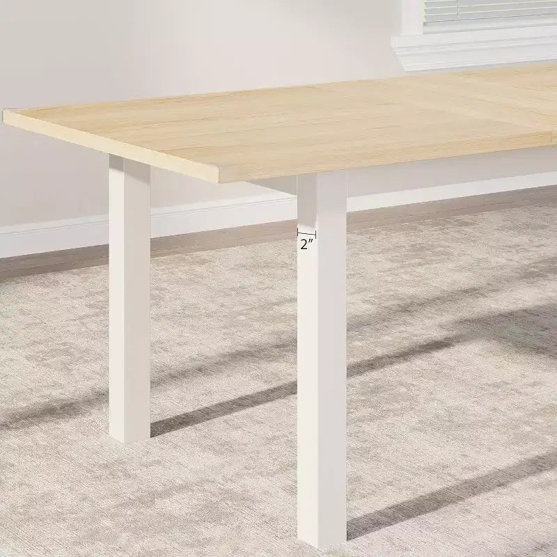 GustoWave 63 Large Extendable Dining Table, for 4-8 People
