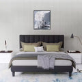 GDFStudio Emeraldon Full Size Velvet Upholstered Platform Bed Frame