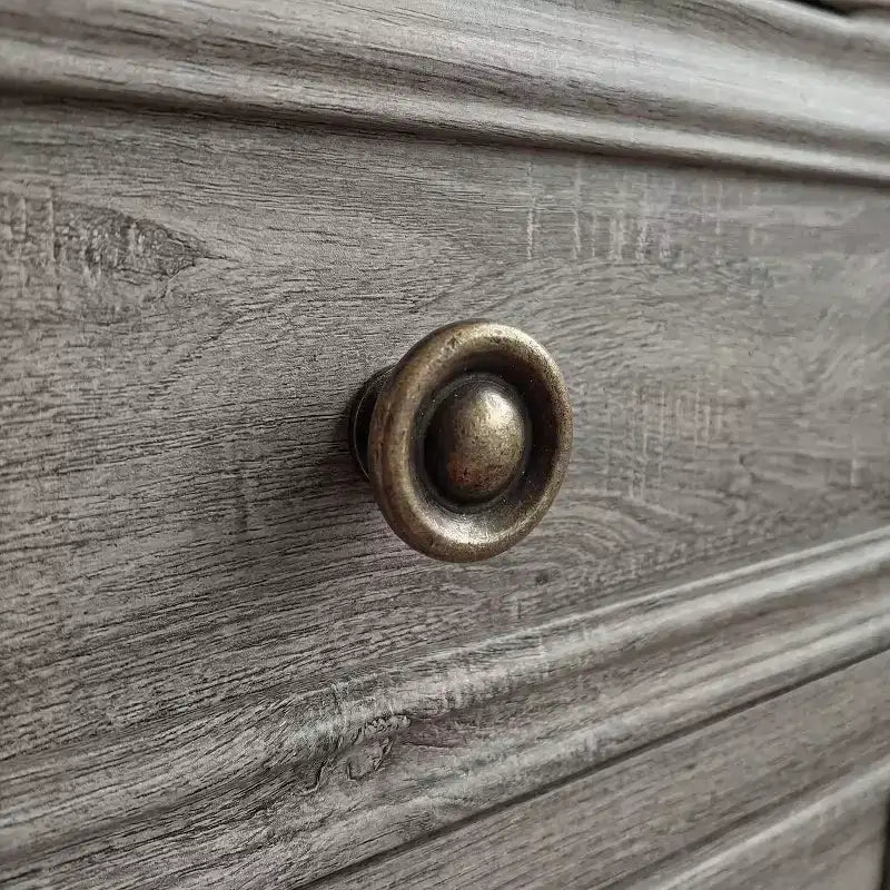 Famapy 9-Drawer Rustic Dresser with Antique Bronze Handles,Large Capacity Bedroom/Entryway Storage,Farmhouse Chest of Drawers