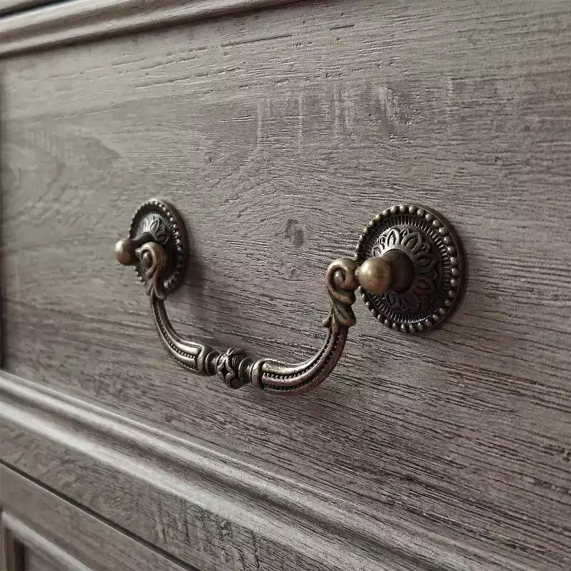 Famapy 9-Drawer Rustic Dresser with Antique Bronze Handles,Large Capacity Bedroom/Entryway Storage,Farmhouse Chest of Drawers