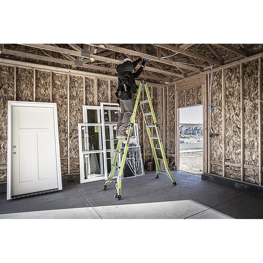 Little Giant Ladder Systems Dark Horse 2.0, M22, 22ft, Multi-Position Ladder, Fiberglass, Type 1A, 300 lbs Weight Rating, (16122-001)