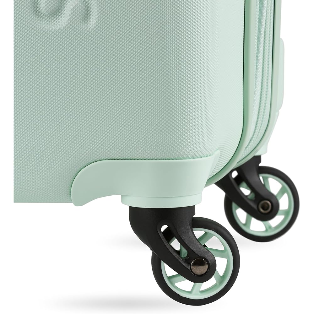 | SwissGear 7366 Hardside Expandable Luggage with Spinner Wheels, Clearly Aqua, 3-Piece Set (19/23/27) | Carry-Ons