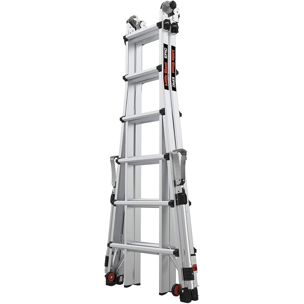 Little Giant Ladders, Epic, M26, 26 ft, Multi-Position Ladder, Aluminum, Type 1A, 300 lbs weight rating, (16826-818)