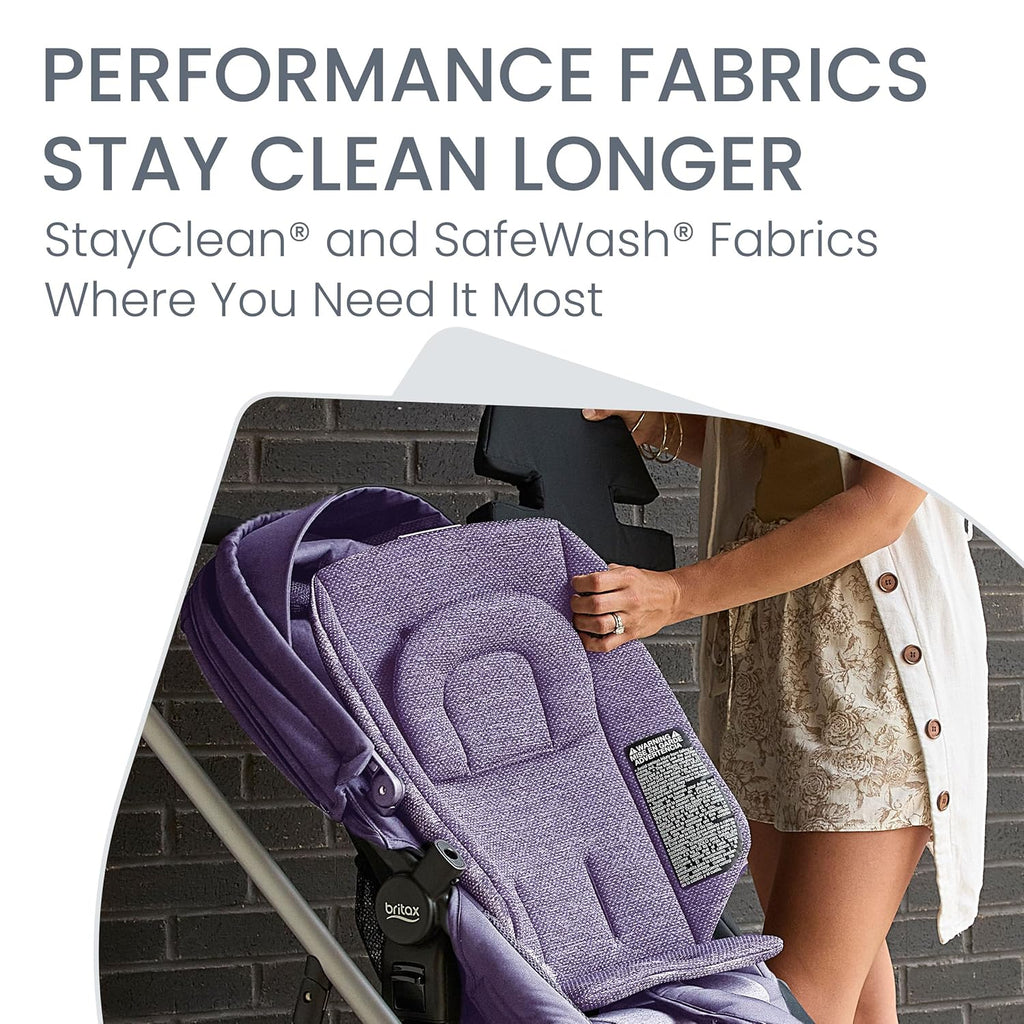 Britax Willow Grove SC Baby Travel System, Infant Car Seat and Stroller Combo with Alpine Base, ClickTight Technology, SafeWash, Pindot Iris