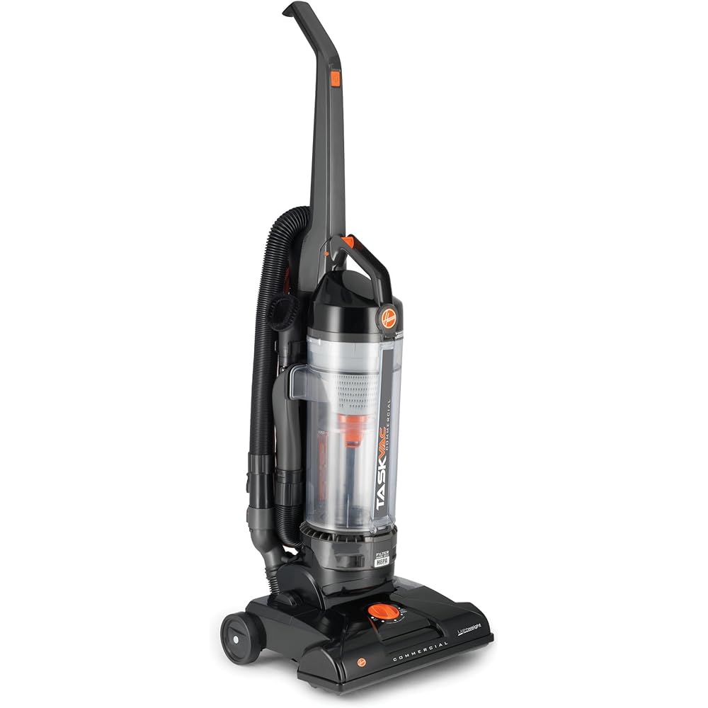 Hoover Commercial TaskVac Bagless Upright Vacuum Cleaner, Furniture Guard Lightweight HEPA Filtered Professional Grade Long-Lasting, 15 Pounds 35-Foot Long Cord, CH53010, BlackCordless VacuumIndustrial &amp; Scientific