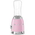 SMEG 50's Retro Style Personal Blender with Backlit Knob and Two 600 ML BPA Free bottles PBF01PKUS Pink