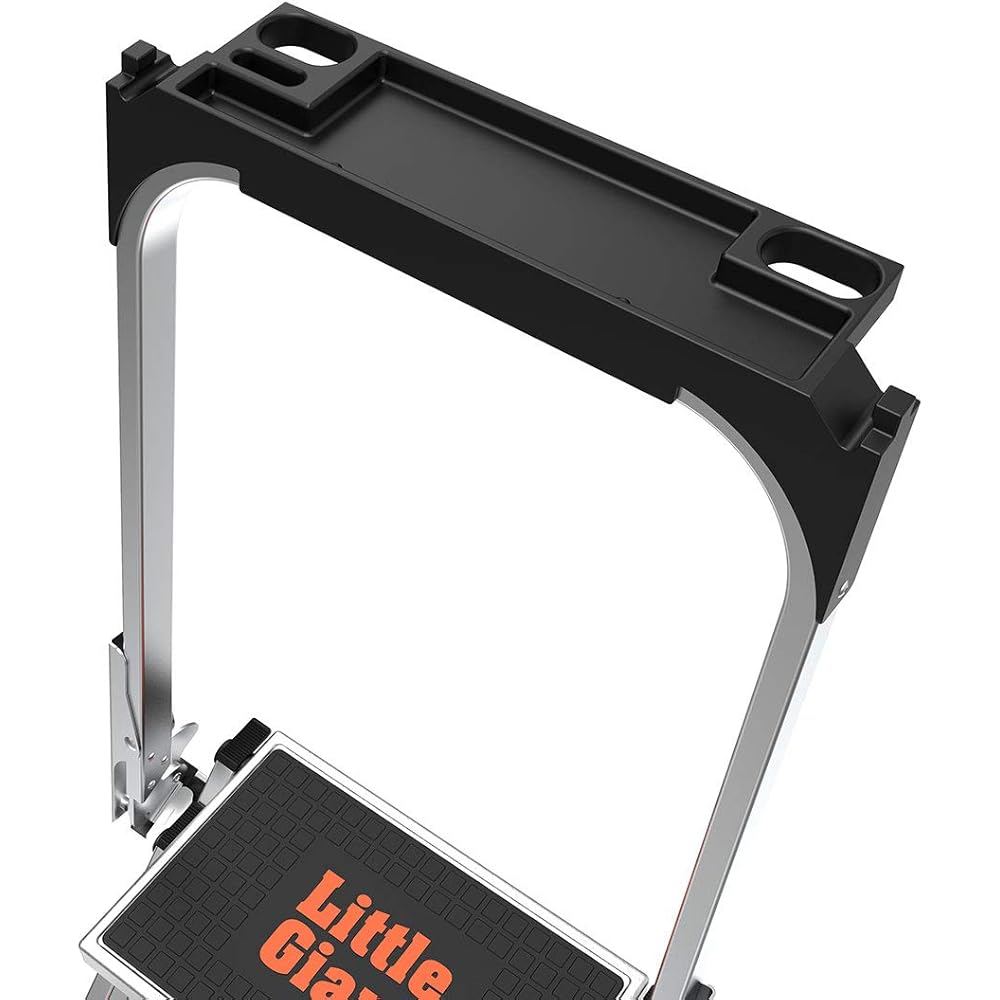 Little Giant Ladders, Safety Step, 3-Step, 3 Foot, Step Stool, Aluminum, Type 1A, 300 lbs Weight Rating, (10310BA)