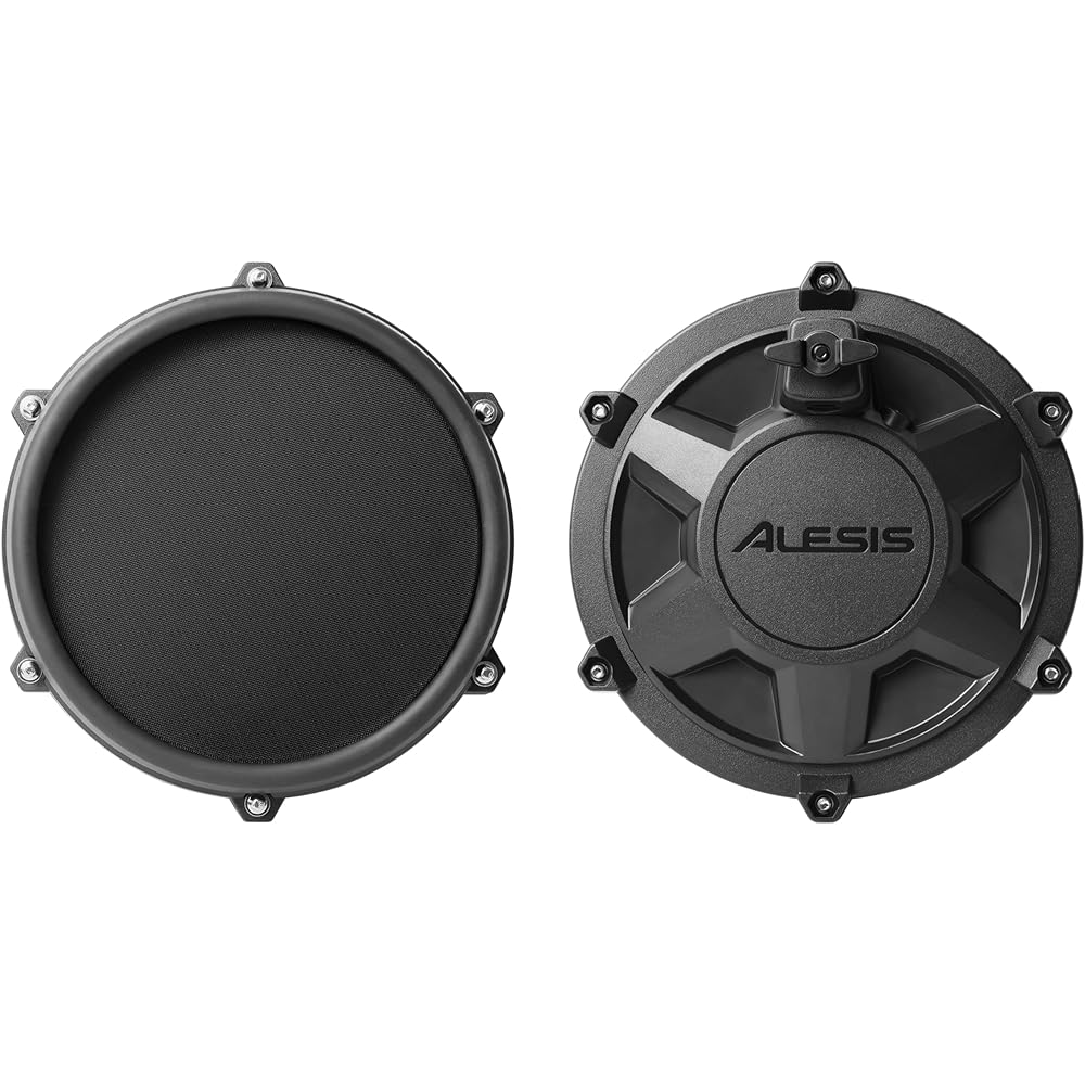 Alesis Turbo Mesh Kit – Electric Drum Set With 100+ Sounds, Quiet Mesh Drum Pads, Drum Sticks, Connection Cables, Drum Lessons