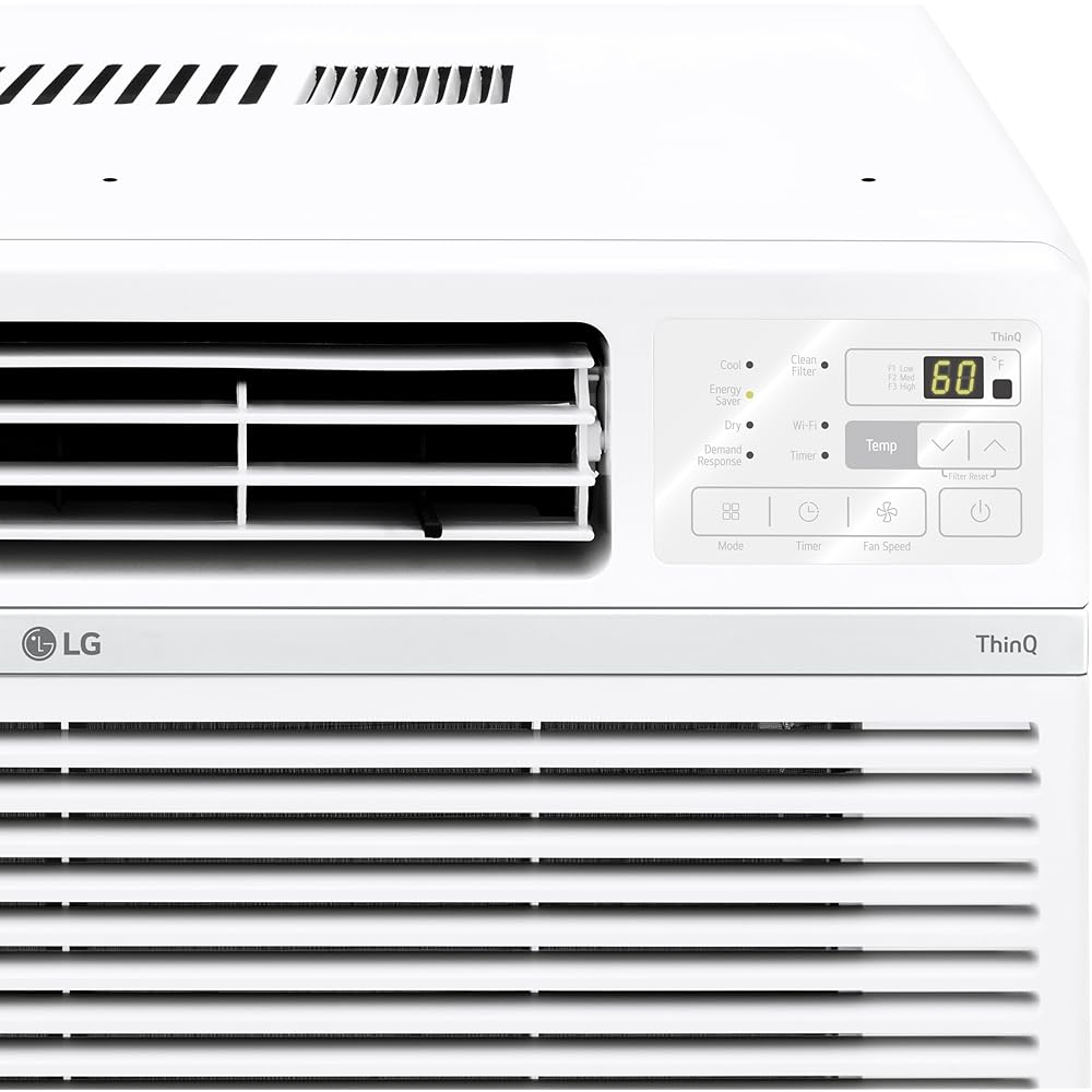 LG LW1224RSM 12,000 BTU Smart Wi-Fi Window Air Conditioner, 115V, White