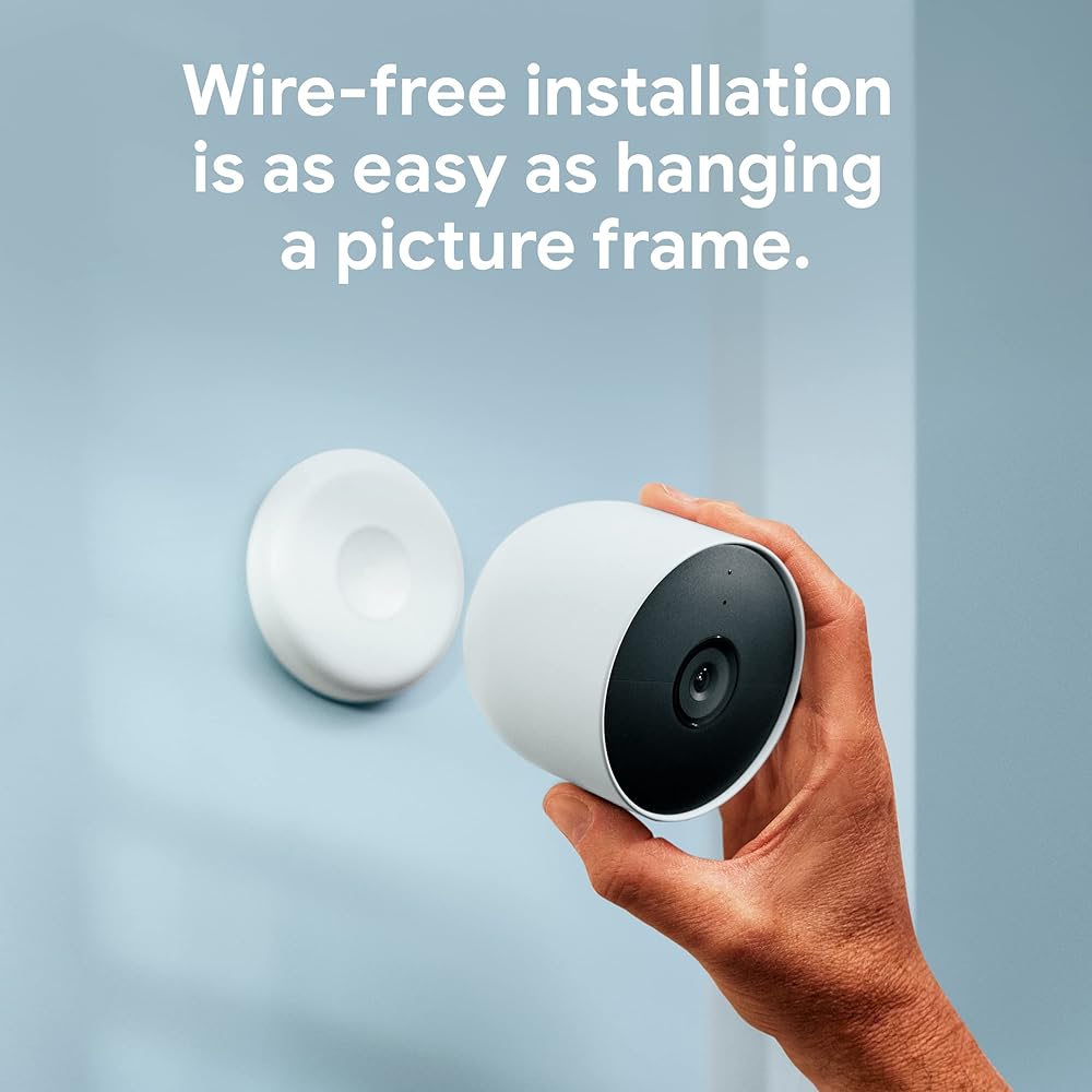 Google Nest Cam Outdoor or Indoor, Battery 2nd Generation 1 Pack