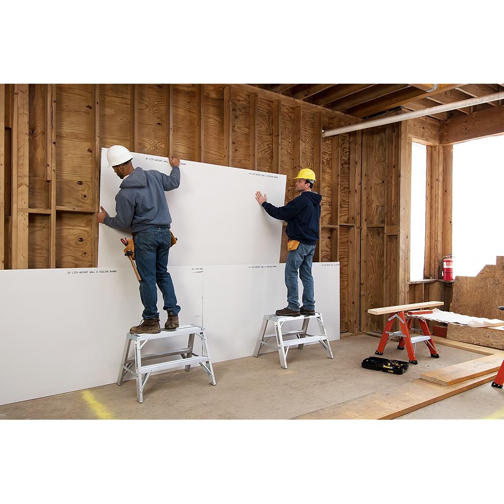 Louisville Ladder 3-foot Aluminium Sawhorse Ladder, 300-Pound Load Capacity, Type IA, L-2032-03