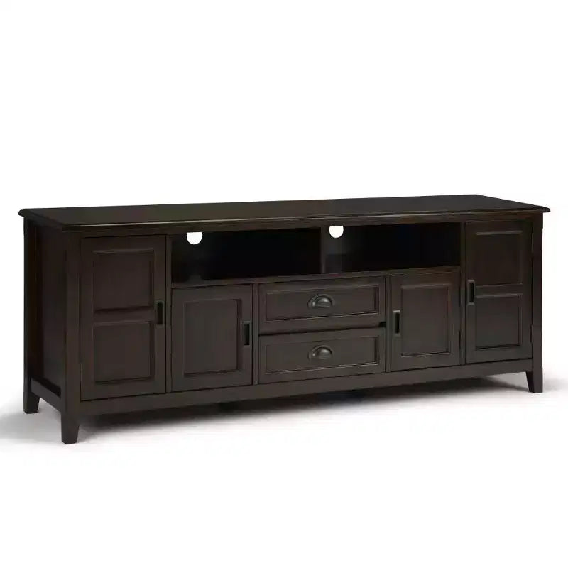 Portland TV Stand for TVs up to 80" Mahogany Brown - WyndenHall